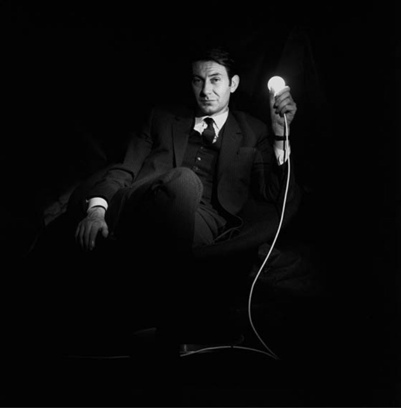 Portrait Otto Piene, leading postwar artist, 1968, - portrait by Lothar Wolleh