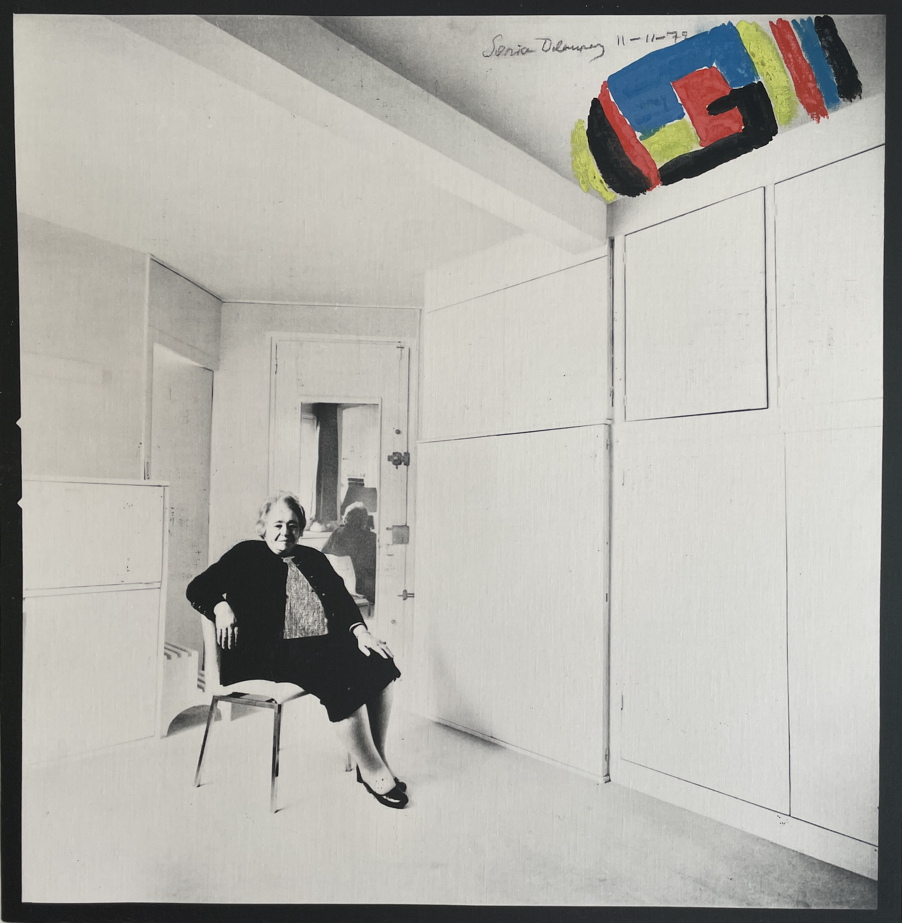 Sonia Delaunay, in ihrer Wohnung Rue de Saint-Simon (2. Version: 11. November 1975)
