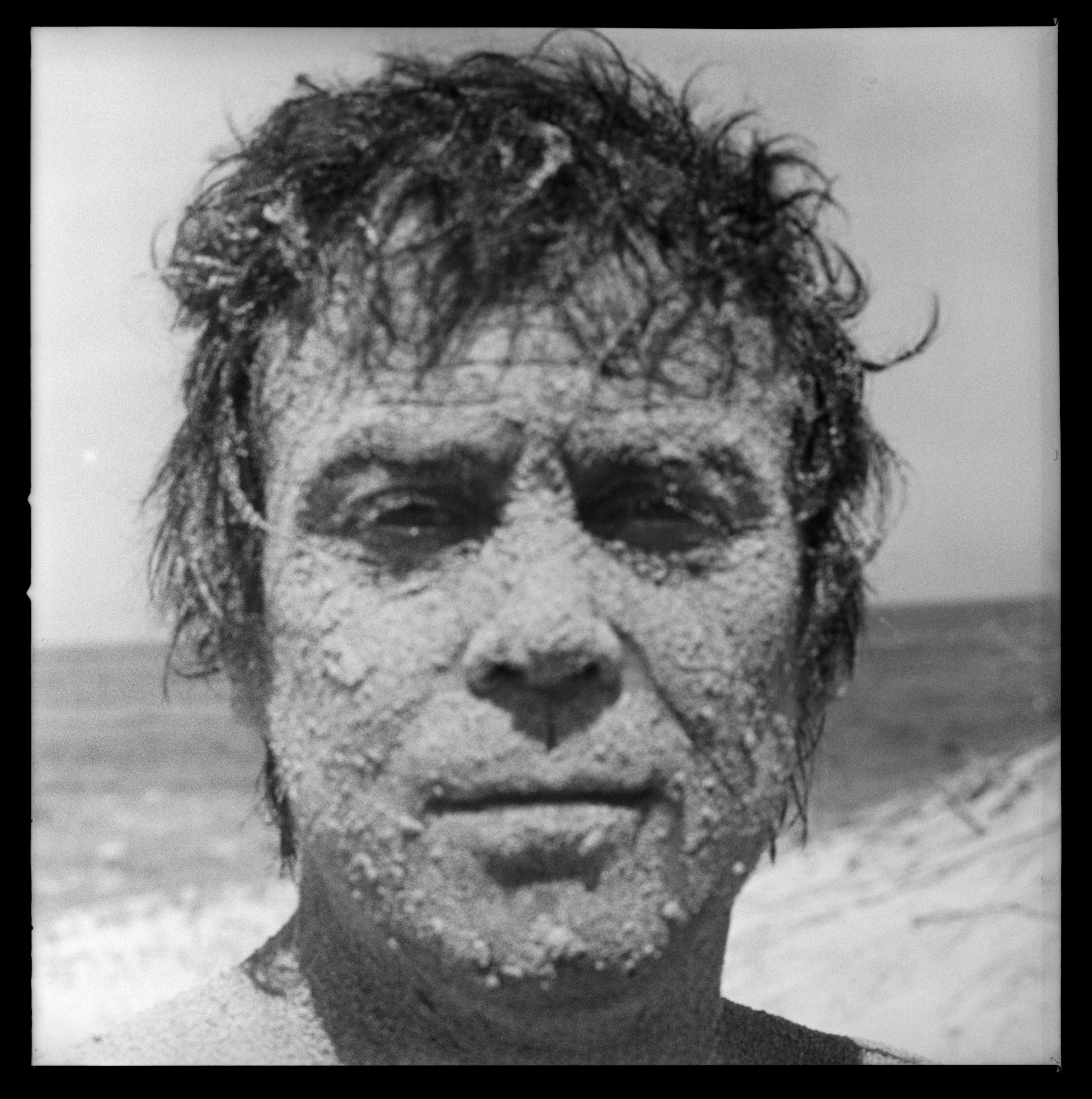 Lothar Wolleh´s portrait of Günther Uecker, Mediterranean, 1970
