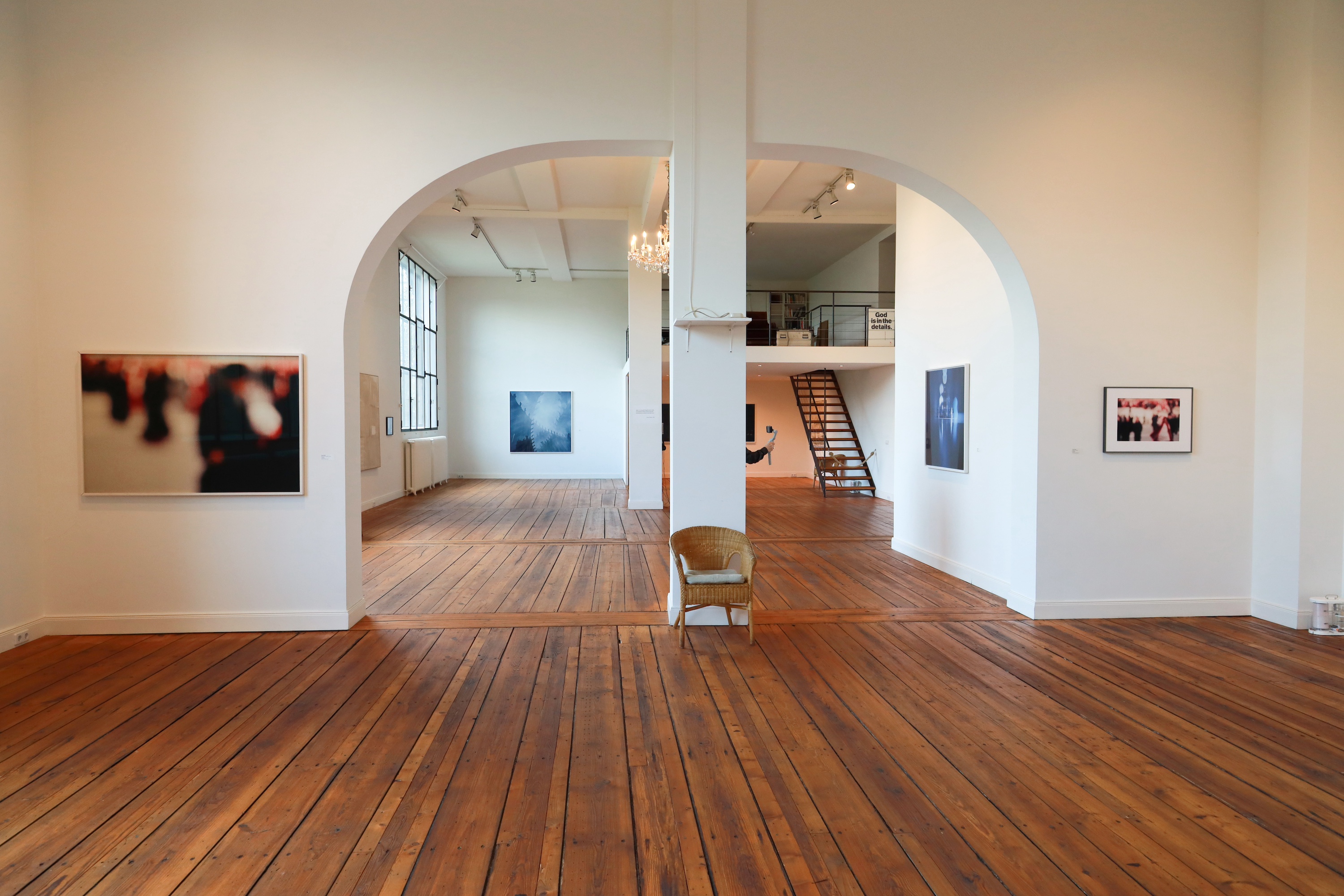 Detailed view of photography by Lothar Wolleh at Camaro Foundation, Berlin featuring