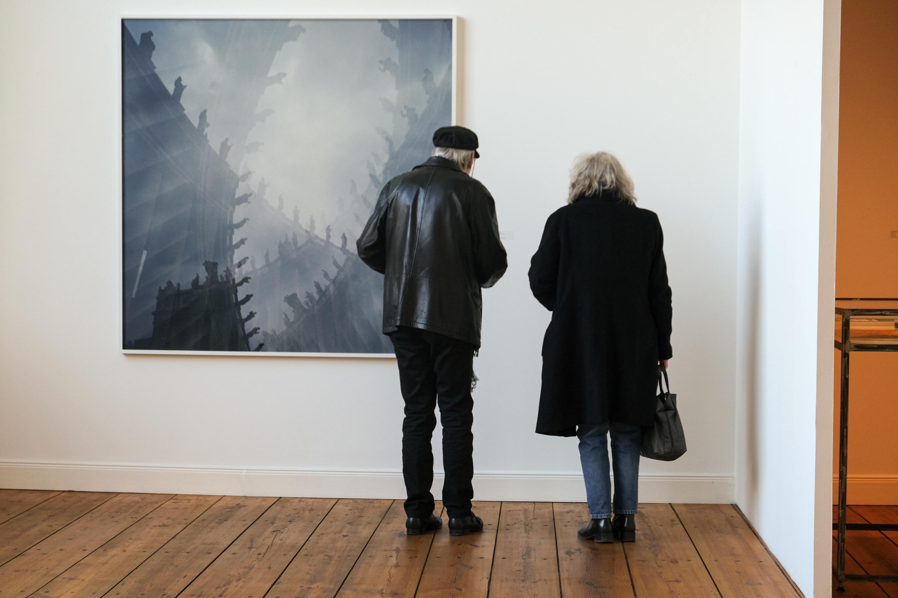 Exhibition view featuring photography by Lothar Wolleh at Camaro Foundation, Berlin
